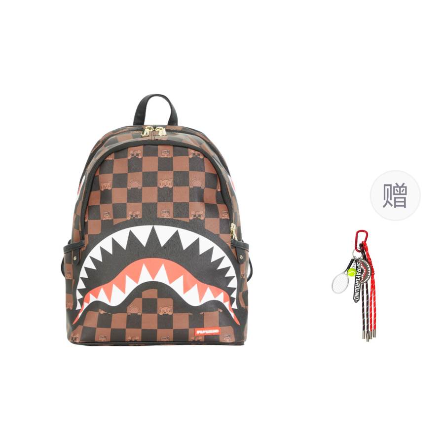 SPRAYGROUND SPRAYGROUND PVC Polyvinyl Chloride Backpack Regular Unisex Brown