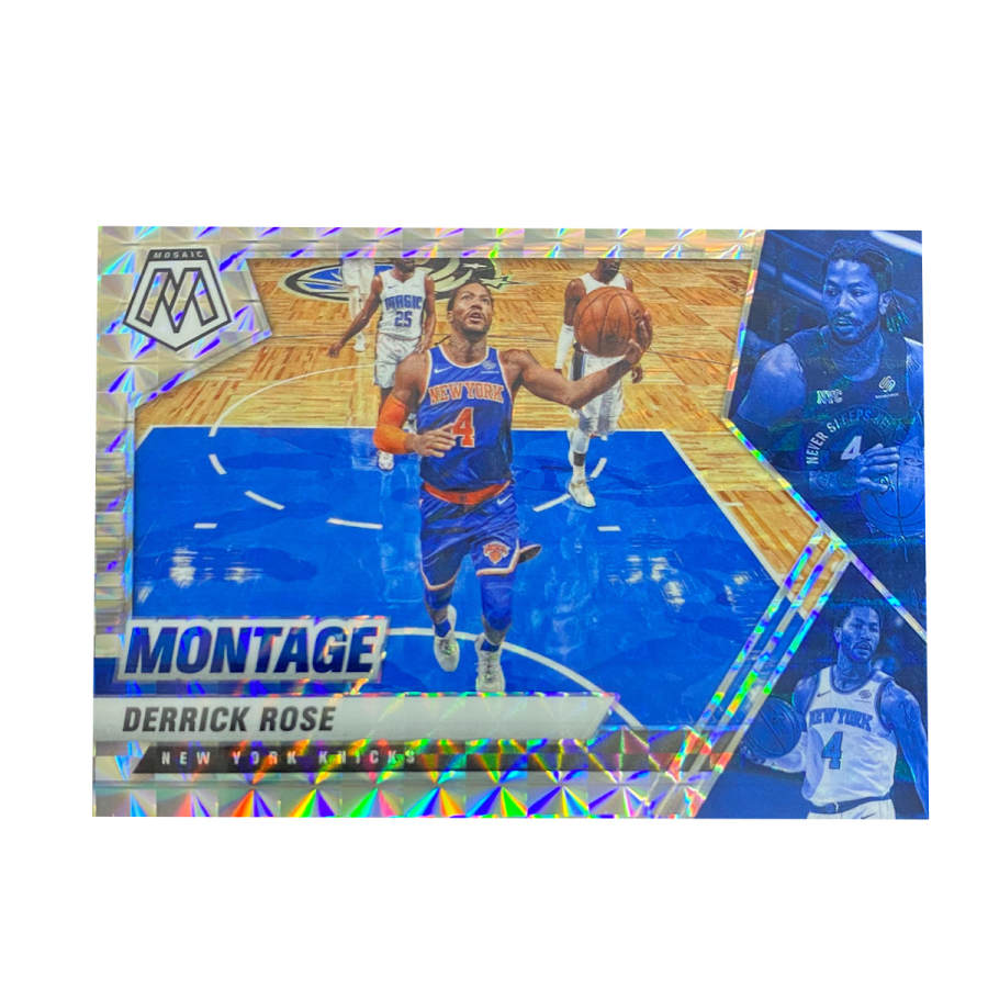 PANINI 2020 21 Mosaics, Knicks, Derrick, Rose, Mosaics Discount, Teak, Large Scale Sports Cards 1 Pc