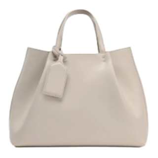 ZARA Polyurethane Handbag Medium Women's Brown/Black