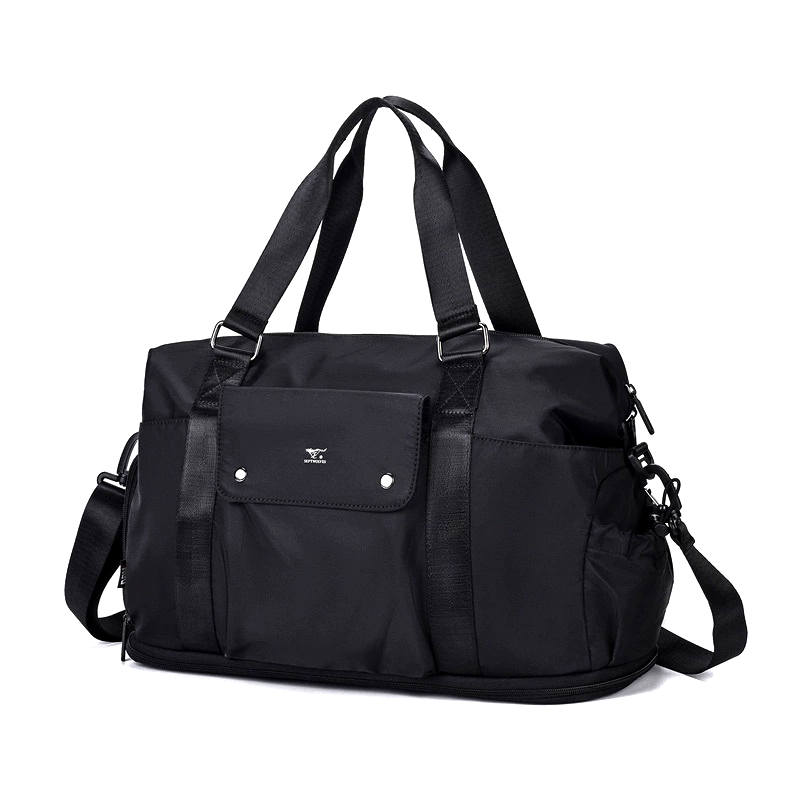 SEPTWOLVES Fabric Luggage Bag Travel Bag Men's Black