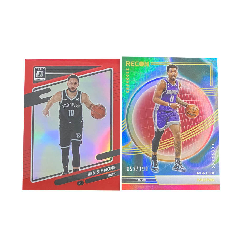 PANINI 2022 Nets, Ben Simmons 006/149 Knit, King, Monk 199 Knit Sports Cards 2 Pcs