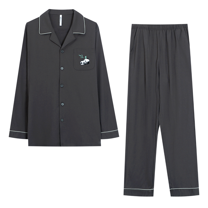 HONGDOUJUJIA Pajama Set Men's Twilight Gray