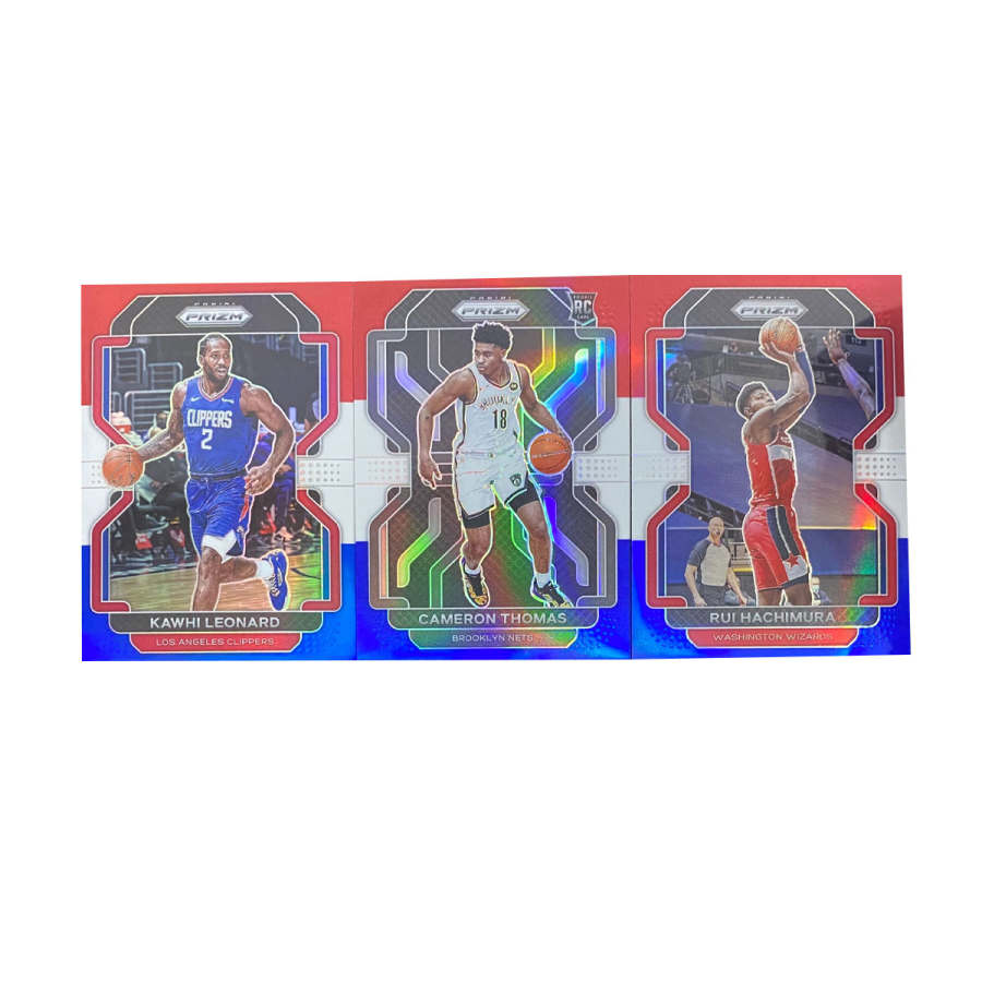 PANINI 2022 PRIZM Leonard, Small Thomas, Kurumi, Tricolor Trifold, Total Of 3 Pcs Sports Cards 3 Pcs
