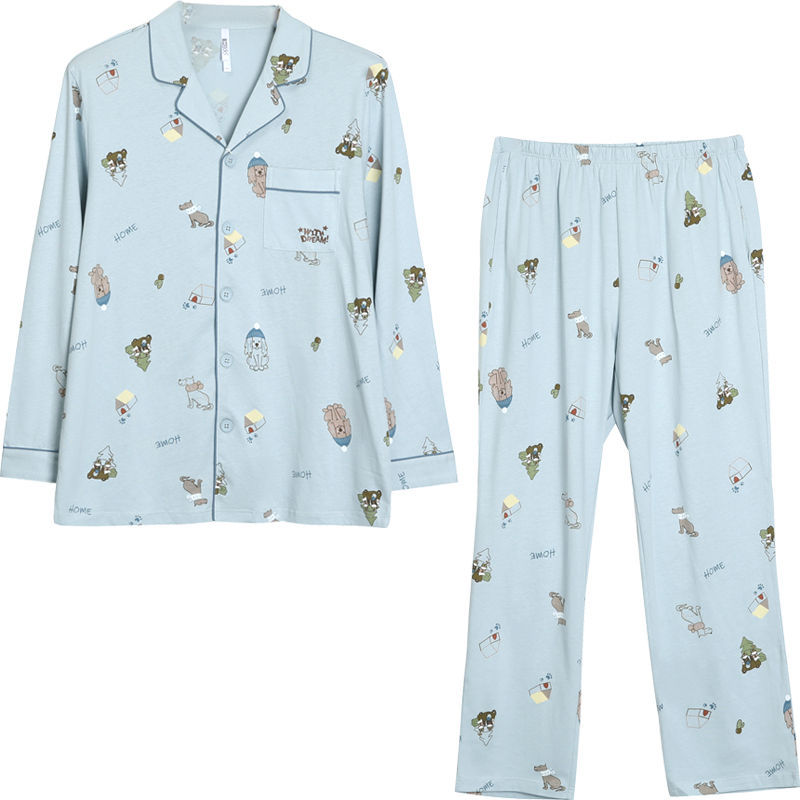 HONGDOUJUJIA Red Beans At Home Pajama Set Men's