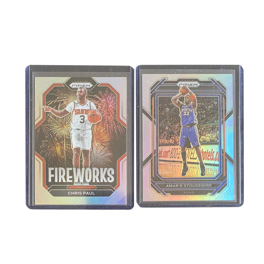 PANINI 2022 23 Sun, Paul, Small S, Silver Fold PRIZM Sports Cards 2 Pcs