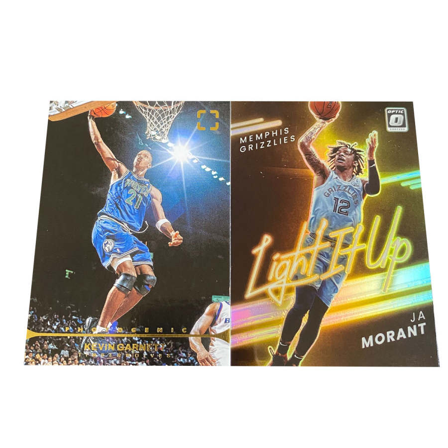 PANINI 2021 22 Timberwolves, Garnett, Morant, Tka Sports Cards 2 Pcs