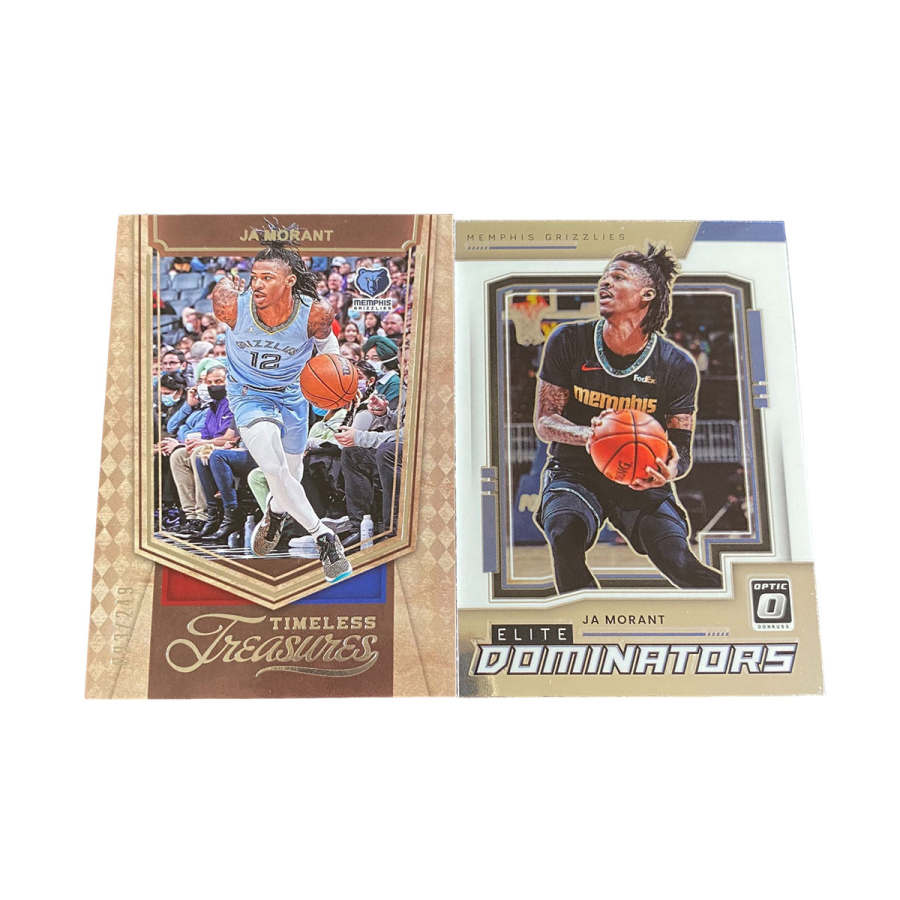 PANINI 2021 22 Grizzlies, Ja Morant, OP Tkach Sports Cards 2 Pcs
