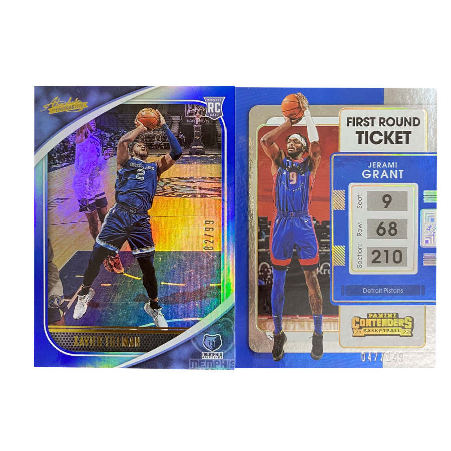 PANINI 2021 Edition, Rising Stars 99 Edition, 2022 Grant 149 Edition, Total 2 Pcs Sports Cards 2 Pcs