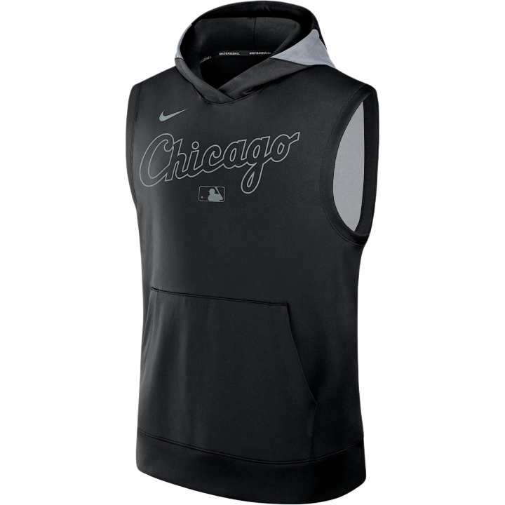 Nike Nike Chicago White Sox Authentic Collection Men's Nike Dri FIT Mlb Sleeveless Pullover Hoodie