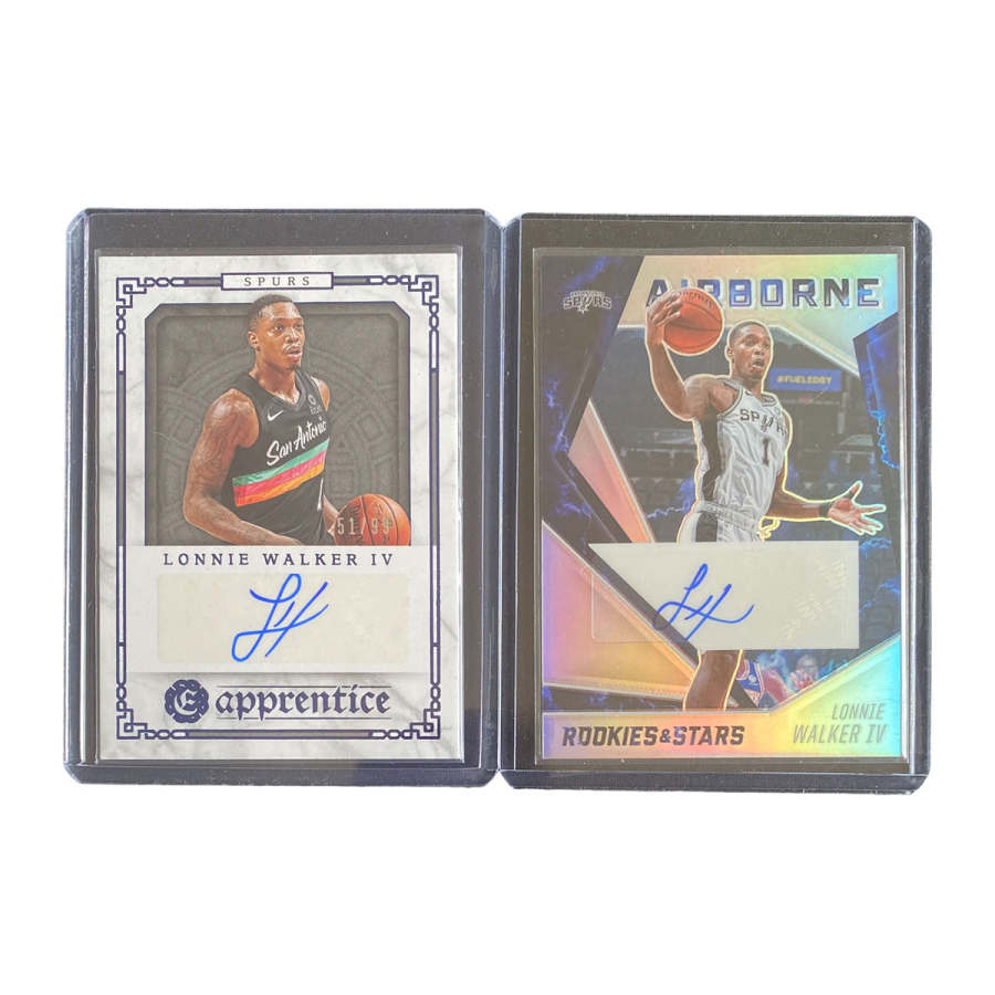 PANINI 2020 21 Horse Spurs, Lonzo Ball, D'Angelo Russell, Signature 51/99, Silver Autographed Sports Cards 2 Pcs