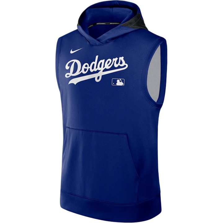 Nike Nike Los Angeles Dodgers Authentic Collection Men's Nike Dri FIT Mlb Sleeveless Pullover Hoodie