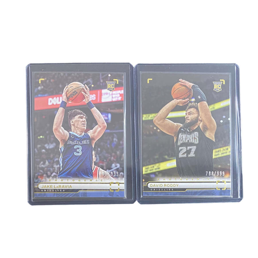 PANINI 2022 23 Grizzly, LaRavia 999 Edition, David, Lody, Rising Stars 999 Edition Sports Cards 2 Pcs