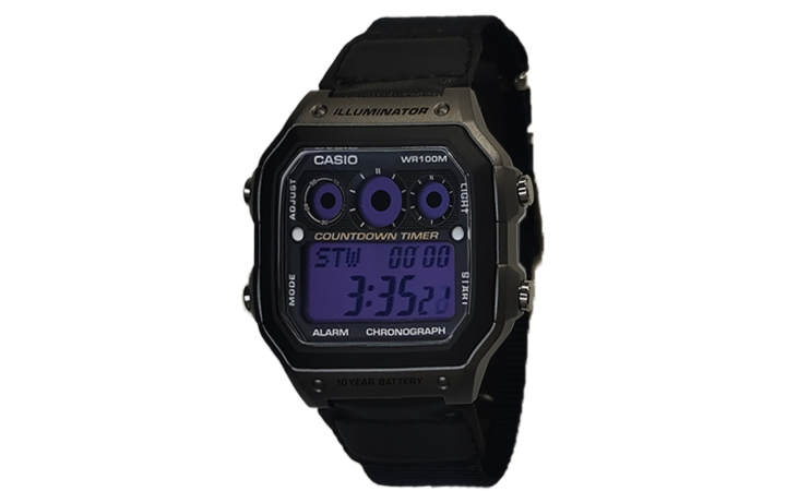 CASIO CASIO Custom Collection Quartz Movement Watch Men's Watches Black Dial