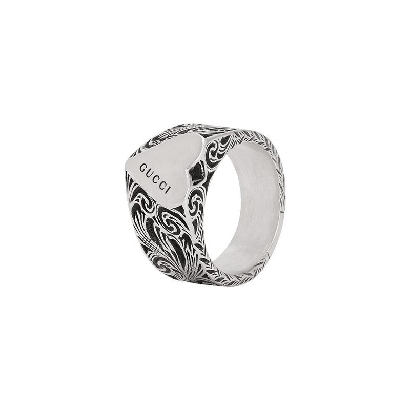 GUCCI GUCCI Sterling Silver Heart Ring