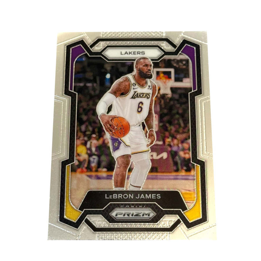 PANINI 2023 24 Basketball NBA Prizm LeBron, James, Old King, Little Emperor, History Scoring King, Real Base