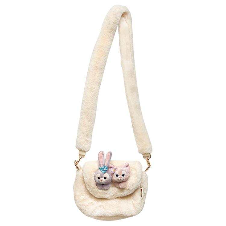 Disney Plush Crossbody Bag, Shoulder Bag Regular Women's White