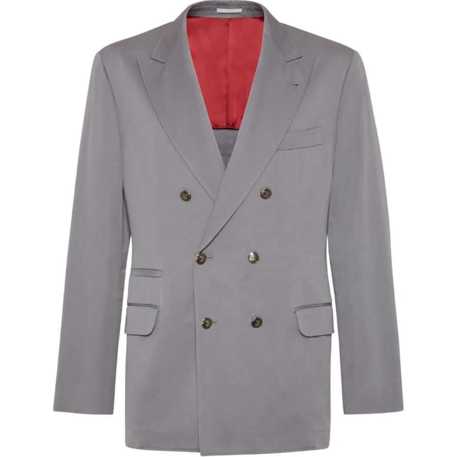 Brunello Cucinelli Gabardine Cotton cashmere Blazer