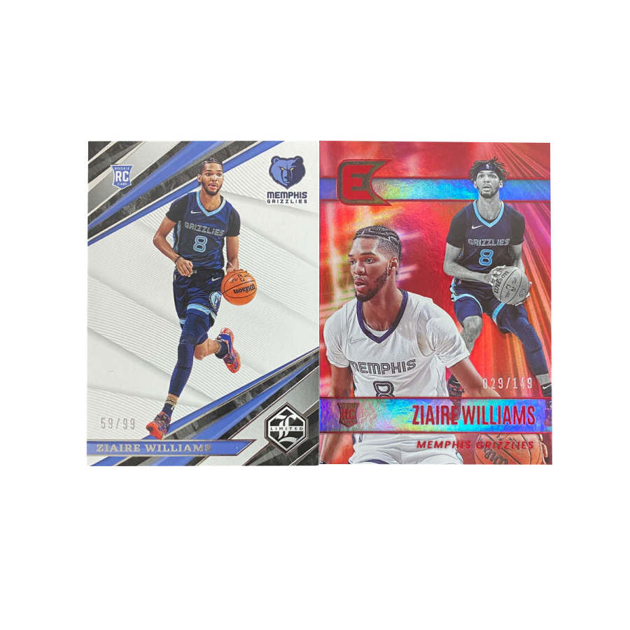 PANINI 2021 22 Grizzlies, Ziaire, Williams 99, 149 Sports Cards 2 Pcs