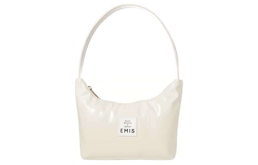 Emis Emis Polyester Hobo Bag Shoulder Bag Women's Ivory