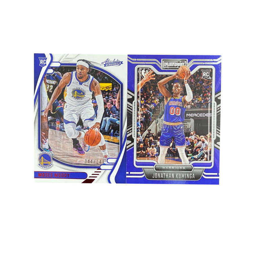 PANINI 2021 22 Golden State Warriors, Rising Stars, Mudiay 149 Edition, Koufos RC Teka Sports Cards 2 Pcs