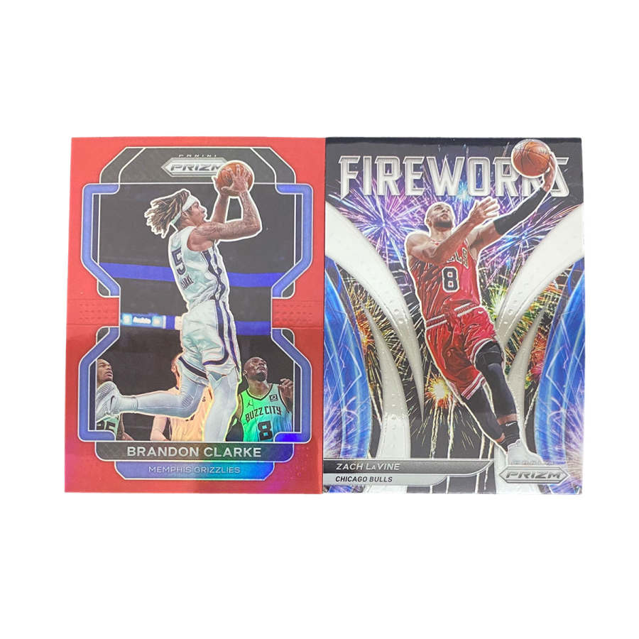PANINI 2021 22 Clarke 299, Raven, Firework Teca Sports Cards 2 Pcs