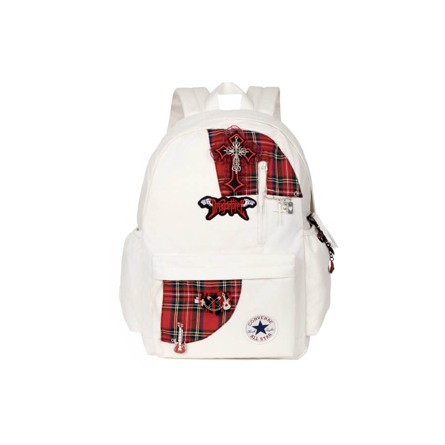Converse Converse Polyester Backpack Medium Unisex White Red