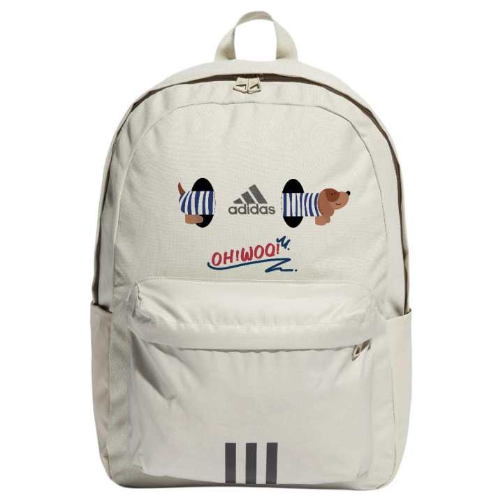Adidas Adidas Fabric Backpack Regular Unisex Light Gray & Black