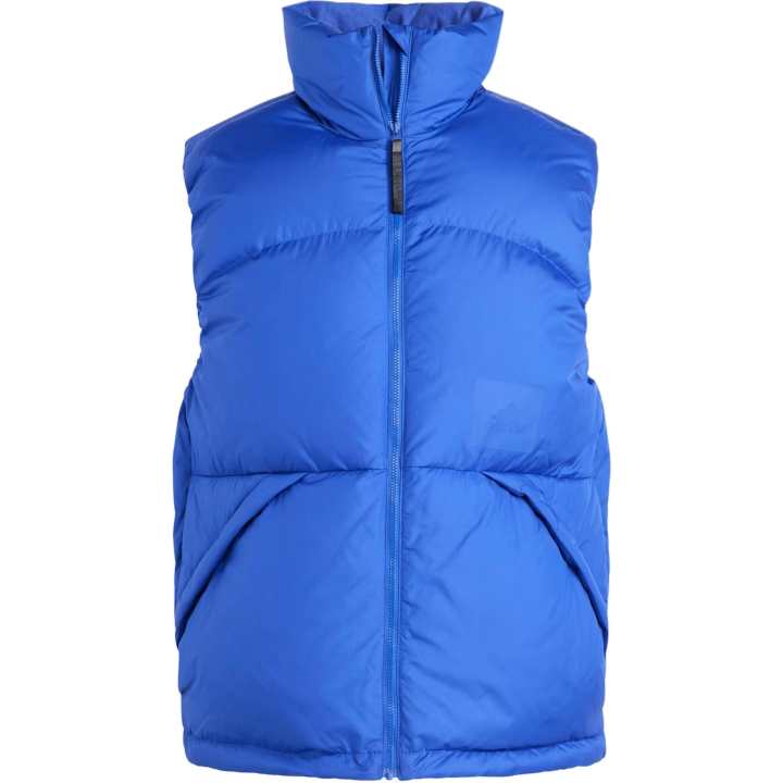 Adidas Adidas Clothing Vests Men's Blue Stand Collar Other