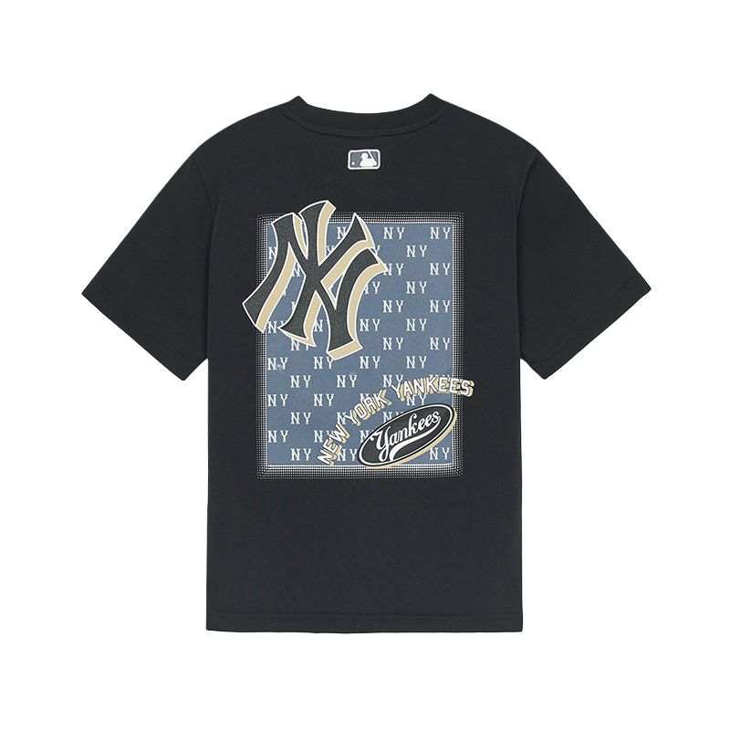 MLB KIDS Classic Monogram New York Yankees T Shirt SS25 Black Kids'