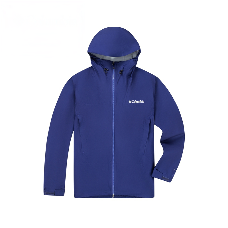 Columbia Hiking Commute Waterproof, Windproof, Breathable, And Thermal Windbreaker Jacket Unisex Blue