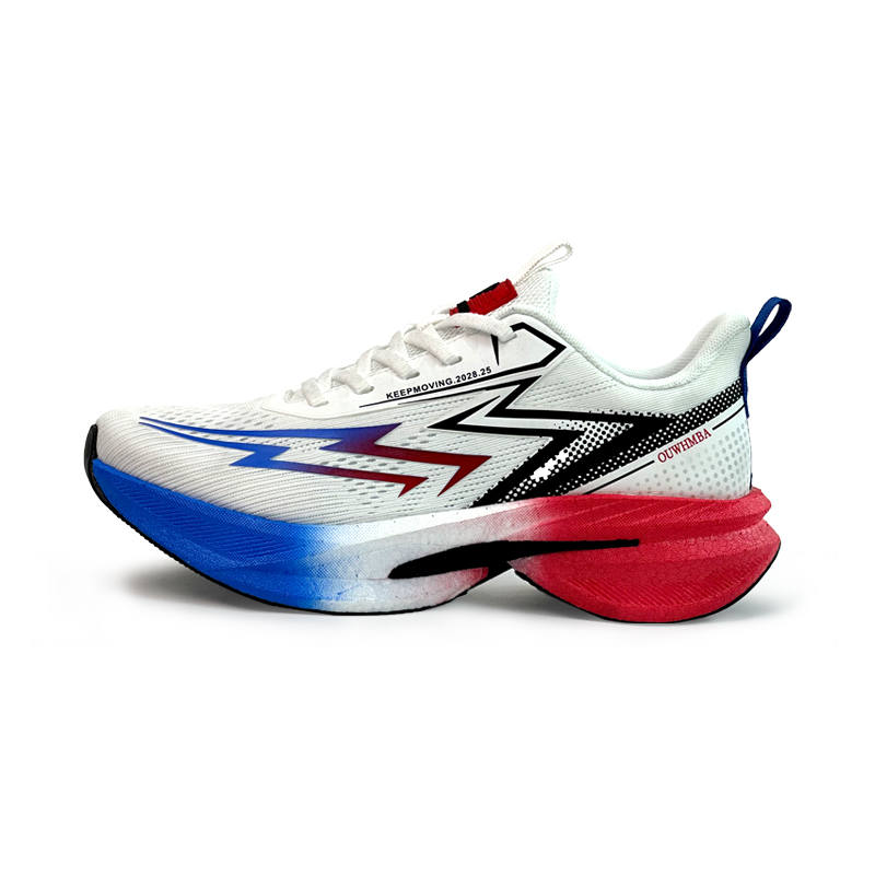 OUWENHEIMANBA Running Shoes Unisex Low Top White/Pink/Blue/Black/Red/Orange