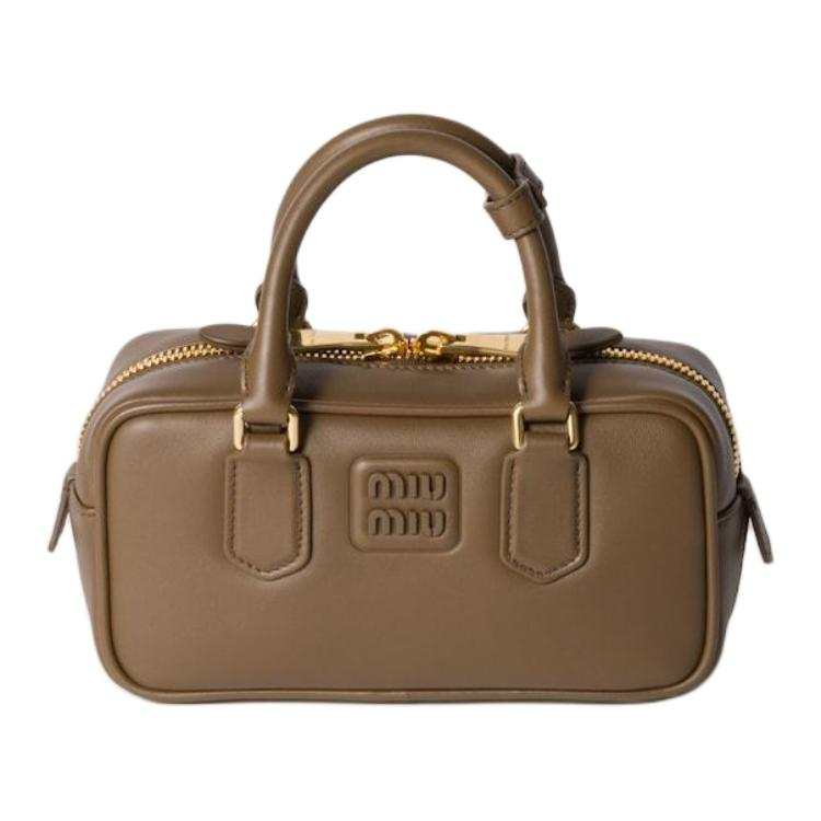 MIU MIU Arcadie Calfskin One Shoulder Handbag Regular Women's Tundra