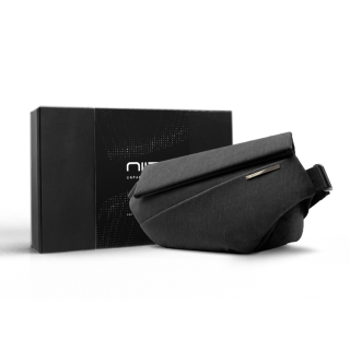 NIID Polyester Messenger Bag, Shoulder Bag, Crossbody Bag Unisex Obsidian Black/Denim Blue/Dusty Blue