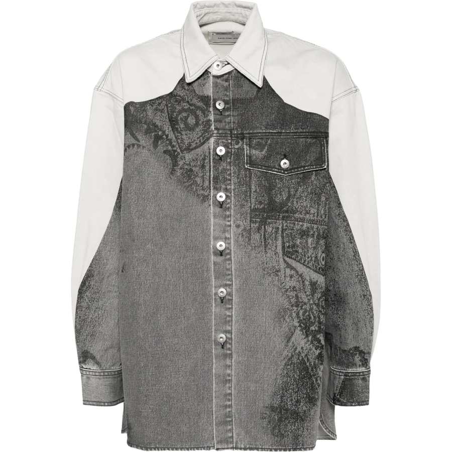 Feng Chen Wang Feng Chen Wang printed denim jacket