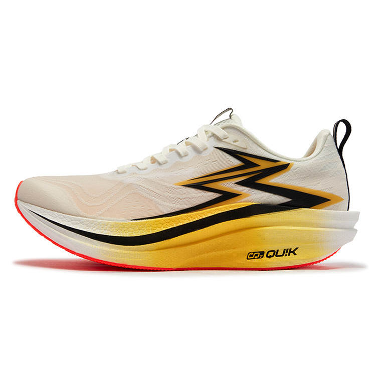 361° Flame 4 MIX Running Shoes Unisex Low Top Feather White/Stamen Yellow