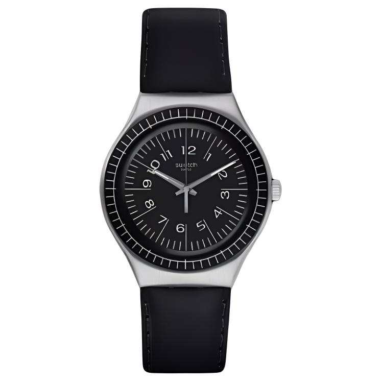 SWATCH Men 37.4mm Black Watch YGS133C