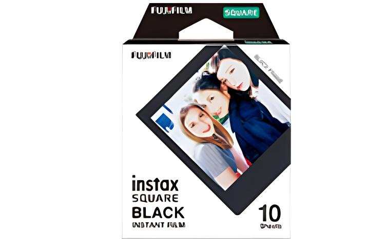 FUJIFILM INSTAX Instant Cameras Square Collection Square Black Frame Photo Paper