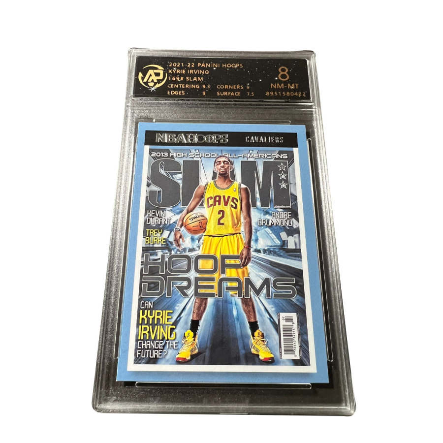 PANINI Cavaliers, Kyrie Irving, Euro God, Magazine Cover RPA High Score, Player Card, Rare Card Graded Cards 1 Pc