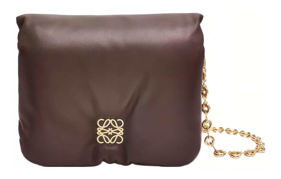 LOEWE LOEWE Puffer Goya Shoulder Bag Dark Chocolate