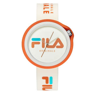 FILA 6035 Collection Wrist Watches Quartz Movement Silicone Strap White Dial Unisex