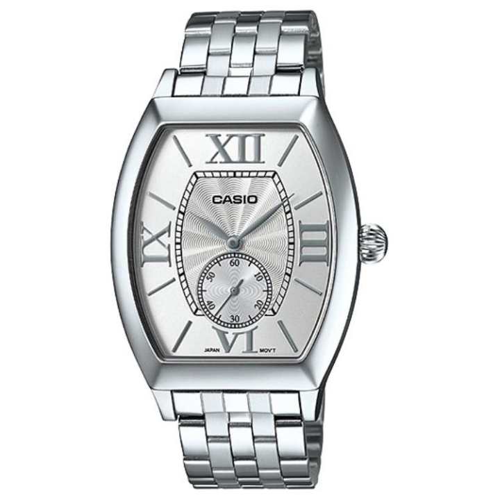 CASIO CASIO Quartz Movement Stainless Steel Strap Watch 35mm Men's Watches Silver Dial