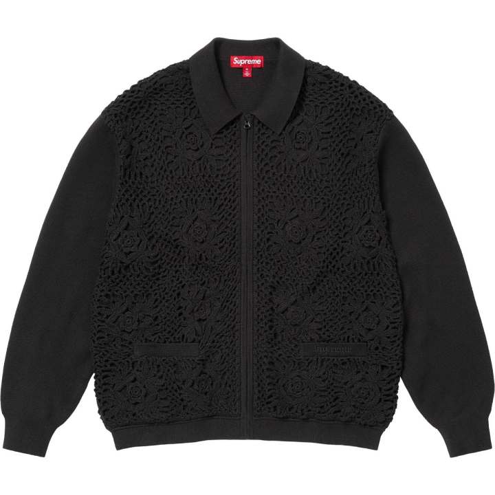 Supreme Supreme Crochet Zip Up Cardigan