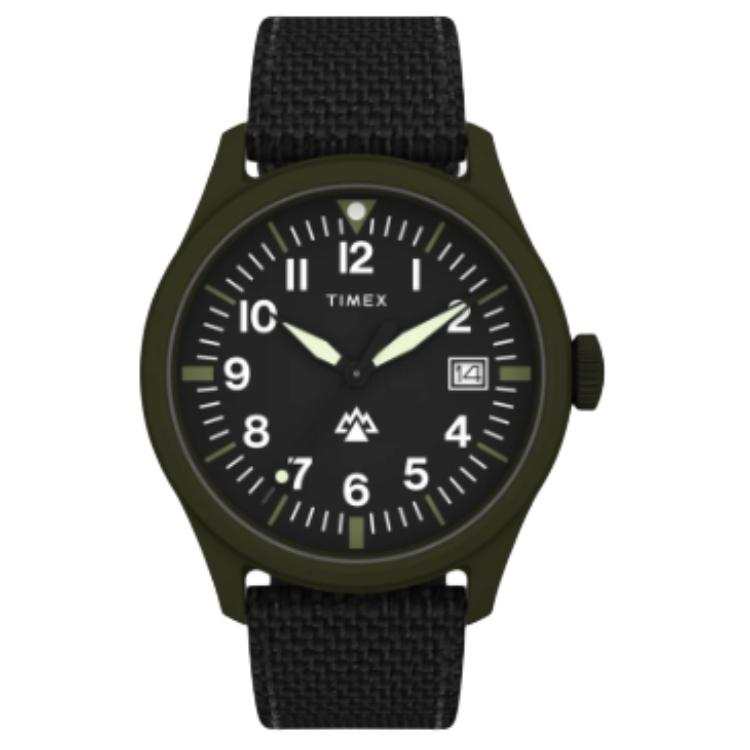 TIMEX Wrist Watches Quartz Movement 43mm Black Dial Men's Watches 30m Water Resistant