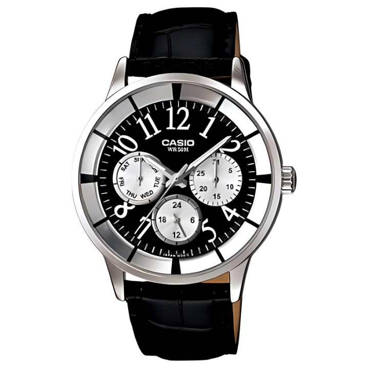 CASIO CASIO Collection Quartz Movement Genuine Leather Strap Watch Women's Watch Black Dial