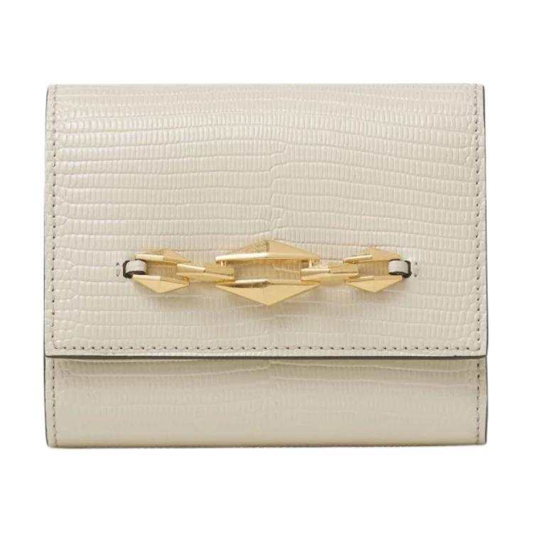 Jimmy Choo Leather Wallet Women's White
