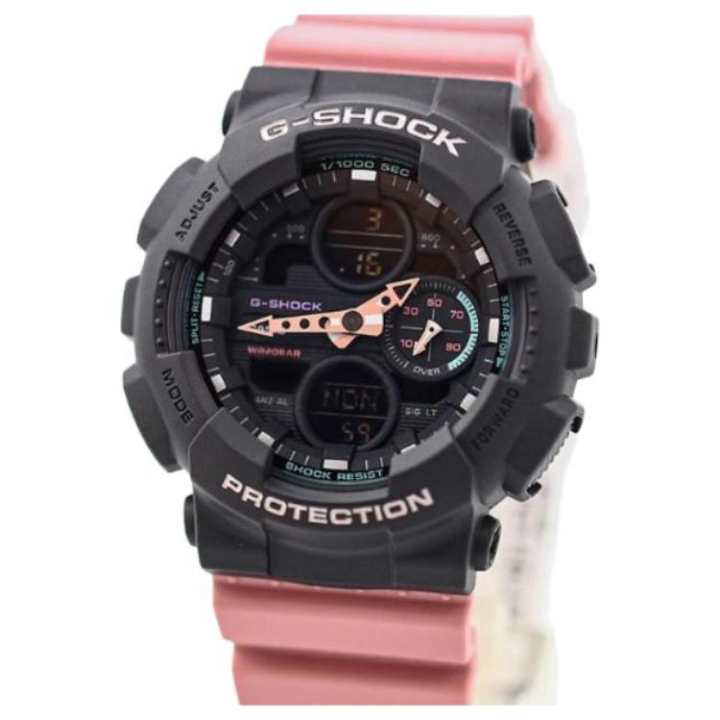 CASIO CASIO Women's Liquid Crystal/Analog Dual Display Series Black Watch GMAS140-4A