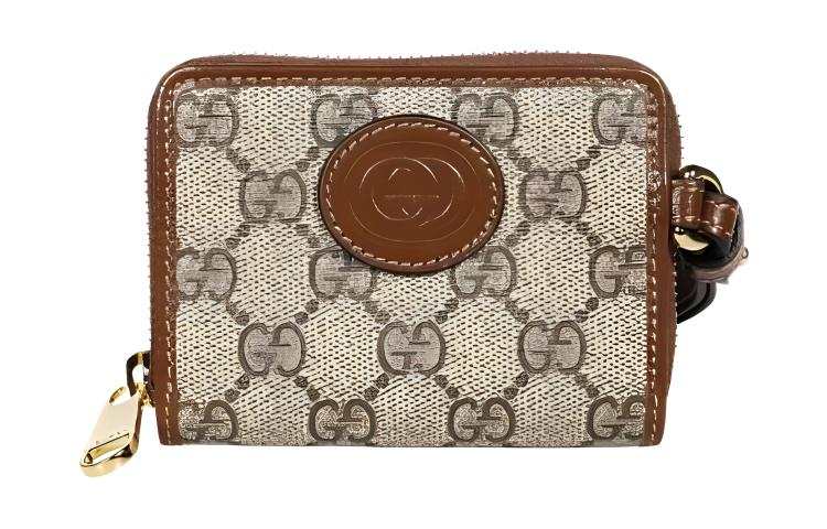 GUCCI GUCCI Cotton Wallet Regular Men's Brown