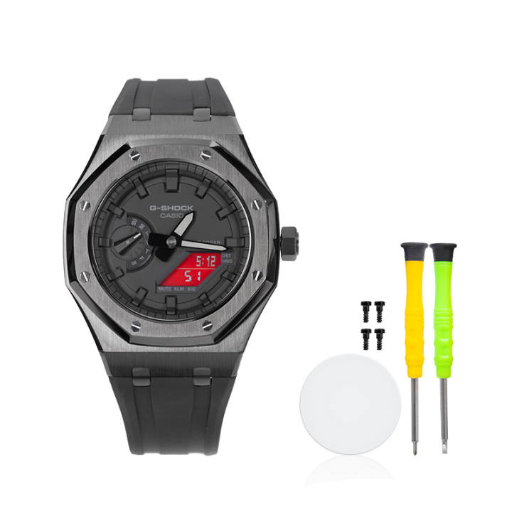 CASIO CASIO Custom Collection Electronic Movement Resin Strap Watch Unisex Black Dial
