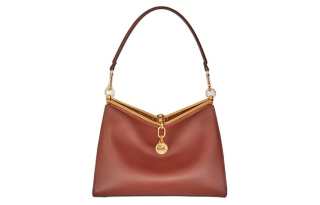 ETRO Calfskin Portable Crossbody Bag, Shoulder Bag Medium Women's Dark Brown