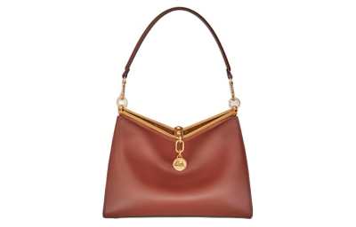 ETRO Calfskin Portable Crossbody Bag, Shoulder Bag Medium Women's Dark Brown